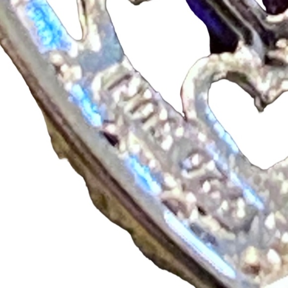 Sterling Silver Amethyst Heart Necklace - Picture 6 of 6